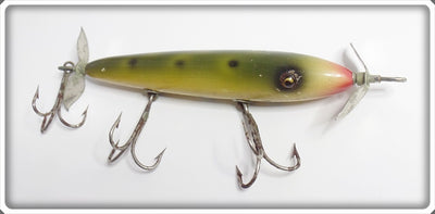 Vintage Moonlight Frog Spot Musky Torpedo Lure
