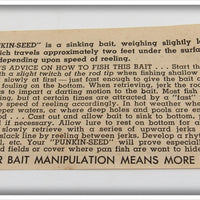 Heddon's New Improved Punkin-Seed Box Insert