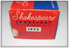 Shakespeare 1973 Model GF Direct Drive Sportcast Level Winding Reel In Box