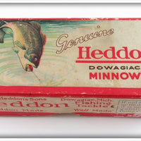 Vintage Heddon Dowagiac Minnow Unmarked Empty Down Bass Box 