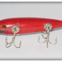 Pflueger Red W/Black Chin Neverfail Five Hook Minnow