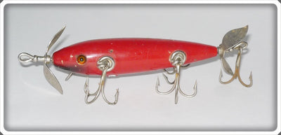 Pflueger Red W/Black Chin Neverfail Five Hook Minnow