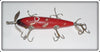 Pflueger Red W/Black Chin Neverfail Five Hook Minnow