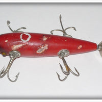 Pflueger Red W/Black Chin Neverfail Five Hook Minnow