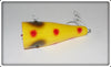 Creek Chub Special Order Yellow Spotted With Only Red Spots Spinning Plunker