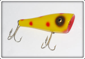Creek Chub Special Order Yellow Spotted With Only Red Spots Plunker