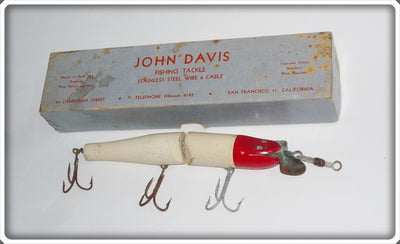 John Davis Fishing Tackle Red Head Plug In Box