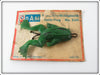 Vintage DAM Green Frog Lure On Card
