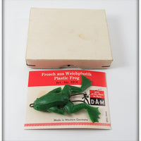 Vintage DAM Green Frog Lure In Box