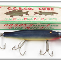 Vintage Creek Chub Purple Eel Husky Pikie Lure In Box 2335 