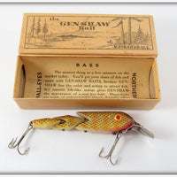 Vintage Gen-Shaw Bait Co Perch Three Section Lure In Box