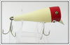 Creek Chub White & Red Head Pop-N-Dunk In Box