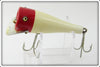 Creek Chub White & Red Head Pop-N-Dunk In Box