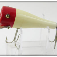 Creek Chub White & Red Head Pop-N-Dunk In Box