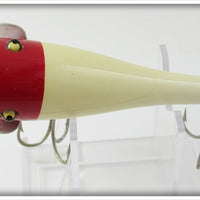 Creek Chub White & Red Head Pop-N-Dunk In Box