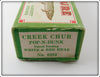 Creek Chub White & Red Head Pop-N-Dunk In Box