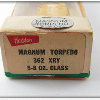 Heddon Yellow Shore Magnum Torpedo In Box 362 XRY