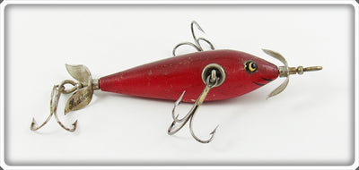 Vintage Heddon Blended Red 100 Dowagiac Minnow Lure 104