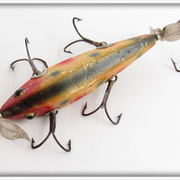 Heddon White With Red & Green Spots 00 Dowagiac Minnow