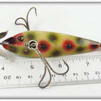 Heddon White With Red Green & Black Spots Dummy Double 1500