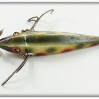 Heddon White With Red Green & Black Spots Dummy Double 1500