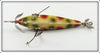 Heddon White With Red Green & Black Spots Dummy Double 1500