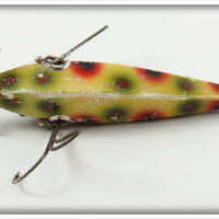 Heddon White With Red Green & Black Spots Dummy Double 1500