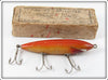 Coldwater Bait Co W.E. Phinney Orange & White Phinney's Helldiver In Box