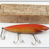 Coldwater Bait Co W.E. Phinney Orange & White Phinney's Helldiver In Box