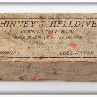 Coldwater Bait Co W.E. Phinney Orange & White Phinney's Helldiver In Box