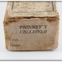 Coldwater Bait Co W.E. Phinney Orange & White Phinney's Helldiver In Box