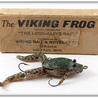 Vintage Viking Bait & Novelty Co The Viking Frog Lure In Box