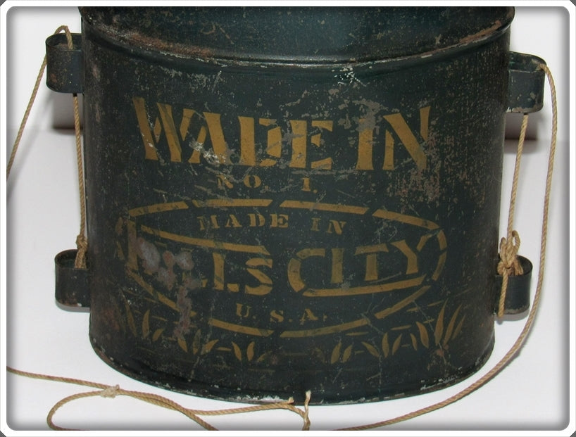 Vintage Falls City Wade In Stenciled Minnow Bucket For Sale | Tough Lures