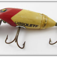 South Bend Red Arrowhead White Body Obsolete Fish Obite