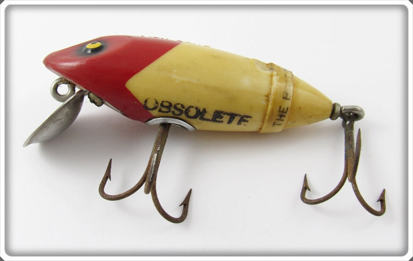 fish obite lure South Bend Red Arrowhead White Body Obsolete Fish Obite Lure For Sale