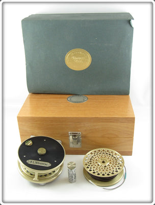 R.L. Winston Rod Co Vintage Fly Reel In Wooden Box With Line Spool