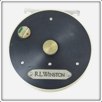 R.L. Winston Rod Co Vintage Fly Reel In Wooden Box With Line Spool