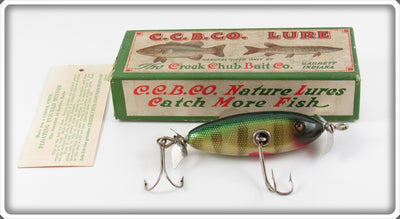 Vintage Creek Chub Perch Baby Flatside Lure In Box 1601
