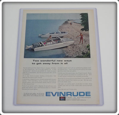 Original 1965 Evinrude Boat Ad