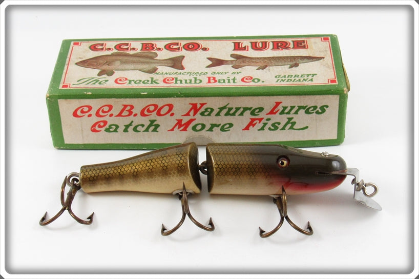 Vintage Creek Chub Pikie Scale Jointed Pikie Lure In Box 2600