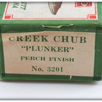 Creek Chub Perch Finish Hump Back Plunker In Box 3201