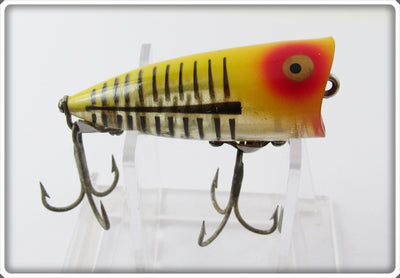 Heddon Yellow & Black Shore Minnow Chugger Jr XYB