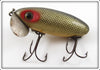Vintage Fred Arbogast Black Silver Scale Jitterbug Lure