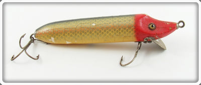 Vintage Heddon Red Head Shiner Vamp Lure 7509PRH