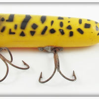 Vintage Heddon Yellow Coachdog Lucky 13 Lure 2500 CDY