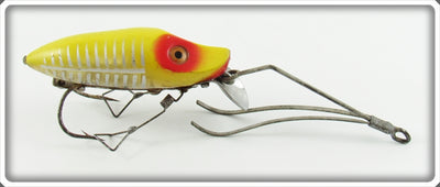 Vintage Heddon Yellow Shore No Snag River Runt Lure N9119XRY