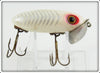 Fred Arbogast Pearl Herringbone Silver Ribs Jitterbug Lure