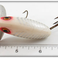 Fred Arbogast Pearl Herringbone Silver Ribs Jitterbug