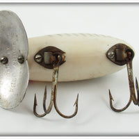 Fred Arbogast Pearl Herringbone Silver Ribs Jitterbug