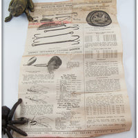 Lou J Eppinger Inc Yellow & Green Scale Dardevle Klinker Frog In Box